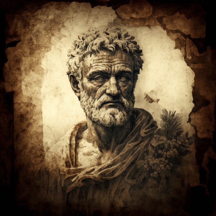 Greek Bearded Man Thinker