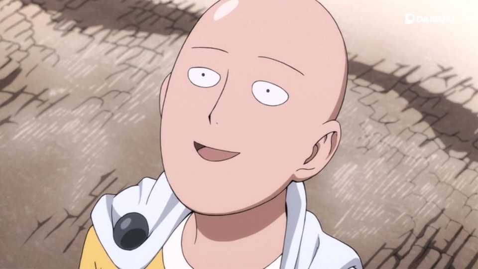bald superhero yellow costume